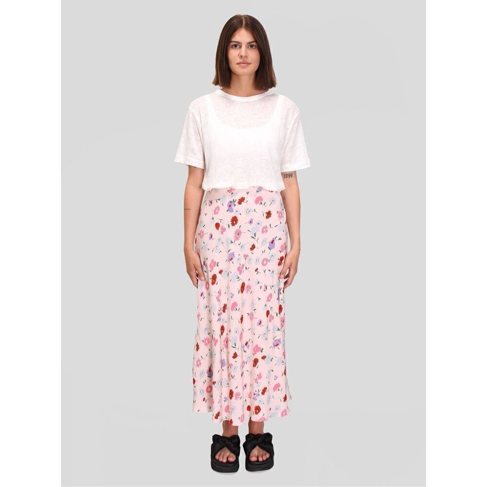 NWOT Samsoe Samsoe Alsop Skirt size XL Midi Pink Garden